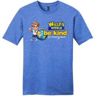 Willy's World Be Kind Heather Royal T-Shirt