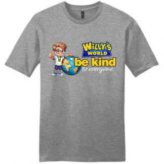 Willy's World Be Kind Gray Frost T-Shirt