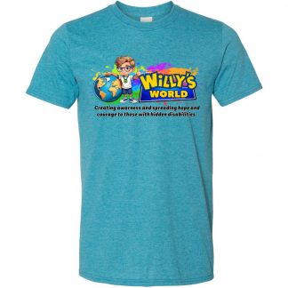 Willy's World Hidden Disability Awareness Heather Galapagos Blue T-Shirt