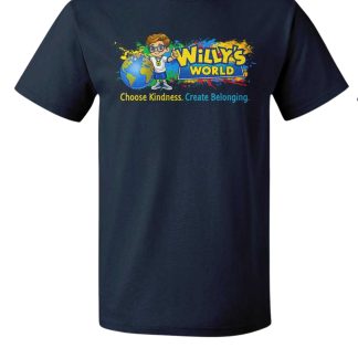 Choose Kindness. Create Belonging. Adult T-Shirt Navy